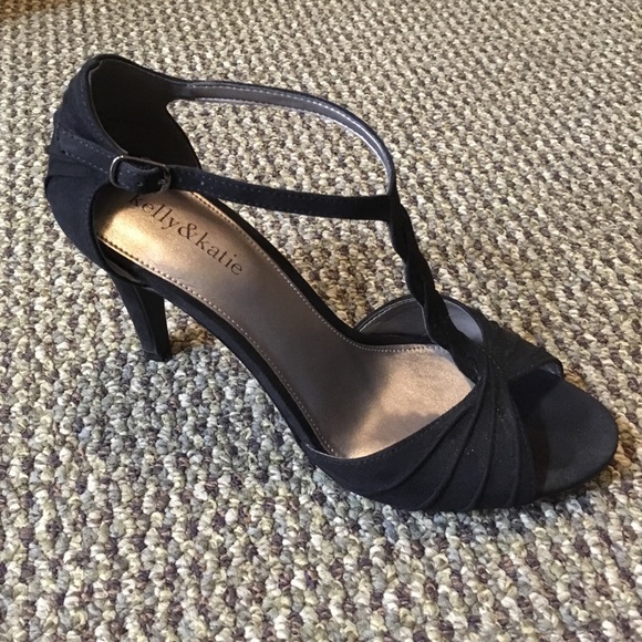 Black Open Toe Shoes
