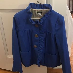 J. Crew gorgeous blue, wool blazer, Sz 4