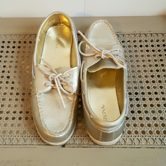 Gold Merona Boat Shoes