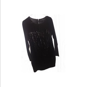 Forever21 sequin/sheer party dress