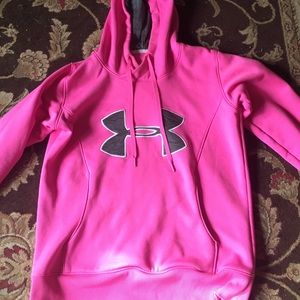 Pink under armor sweatshirt