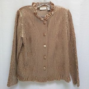 Chico's stretch velvet jacket