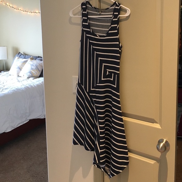 Finn & Clover Blue and White Striped Dress