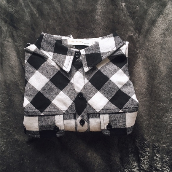 Black and White Plaid Flannel