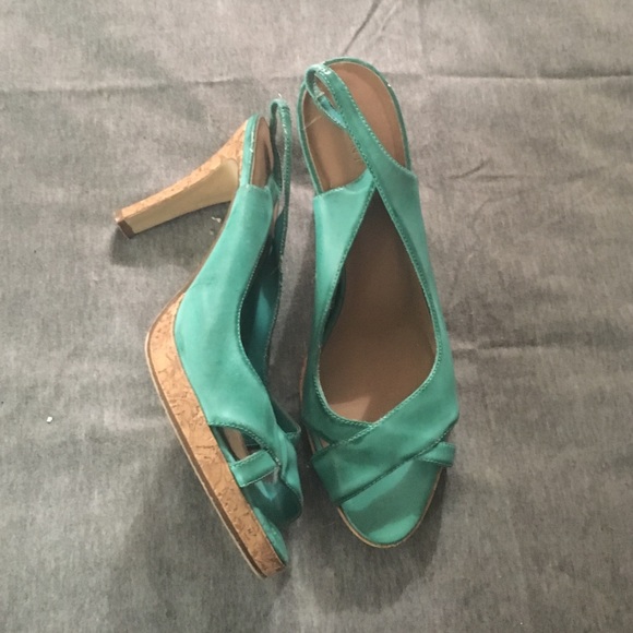 Strap turquoise sandals