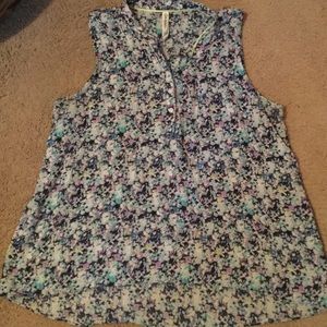 Girls floral tank