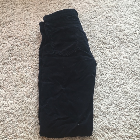 Blue velvet Jbrand pants, size 26, new with tags