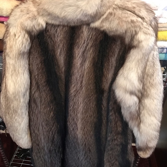 Authentic White Fox Fur MINK Coat - Picture 2 of 4