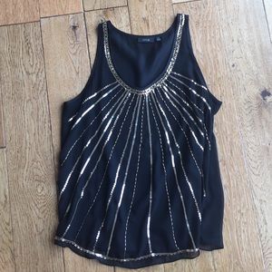 Apt 9  sequin party tank top 🎉 medium