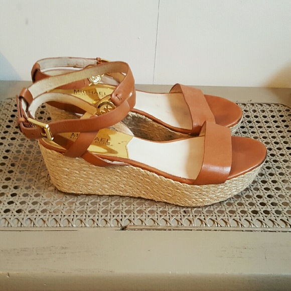 MICHAEL Michael Kors Wedge Sandals Natural