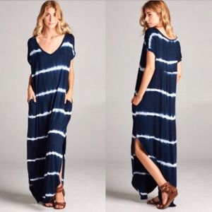 Gray Cargo Room Maxi Dress with Pockets