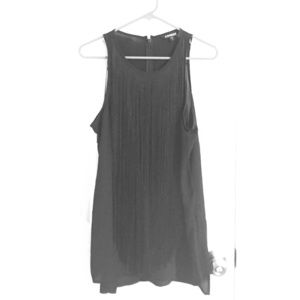 Black fringe tank top
