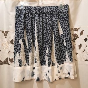 CAbi printed chiffon skirt