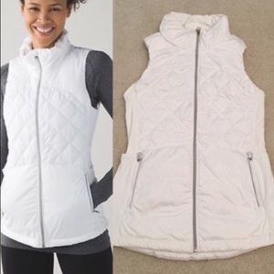 White down vest