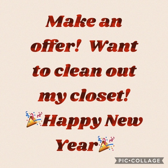 Cleaning out my closet make offers