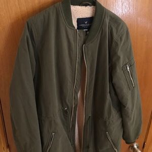 AEO FAUX FUR LINED JACKET
