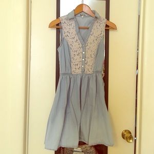 Charlotte Russe Denim Button Up Dress.