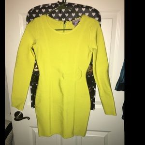 Lime green bandage dress