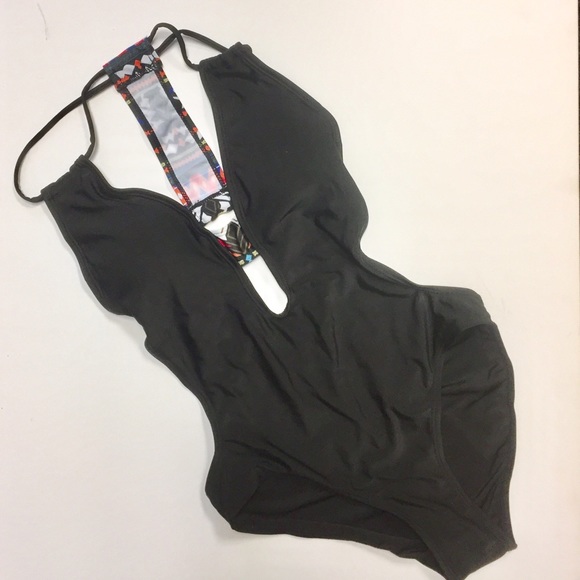 Black swimming suite one piece sw204 - Picture 3 of 4