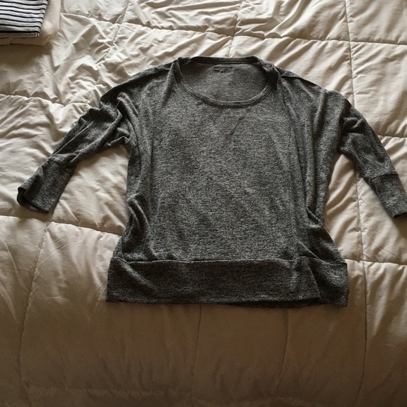 Converse Gray 3/4 Sleeve Shirt