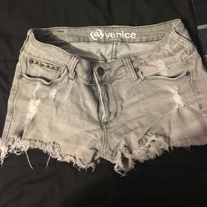 Billabong distressed booty shorts size 5