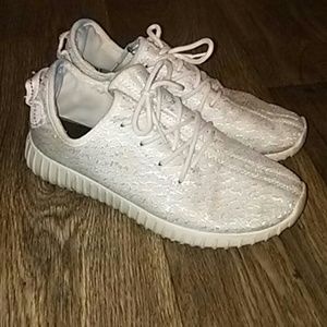White Yeezys