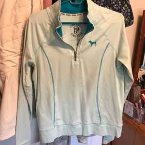 VS pink yoga half zip