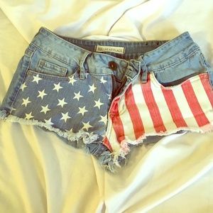 Pacsun American Flag Shorts.