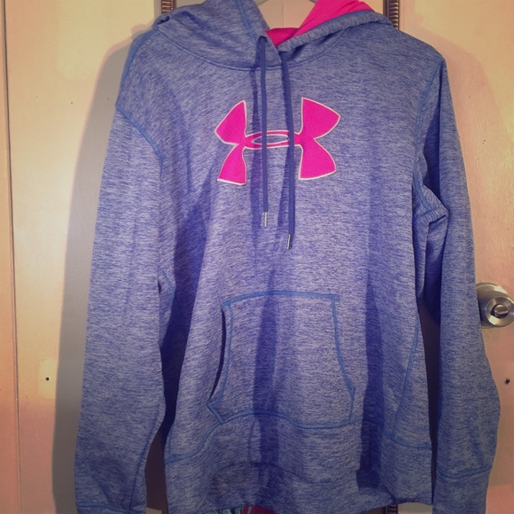 Women's Under Armour blue/pink hoodie