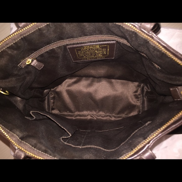 Original Coach brown and a touch of leather! - Picture 2 of 3