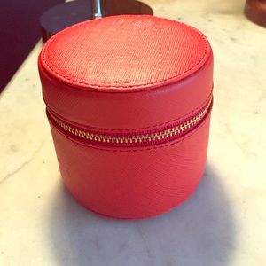 Henri Bendel Travel Jewelry Box- orange