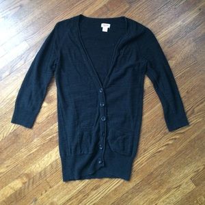 Black Button-Up Cardigan