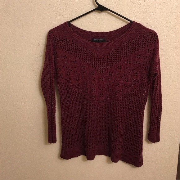 Burgundy/Maroon American Eagle sweater