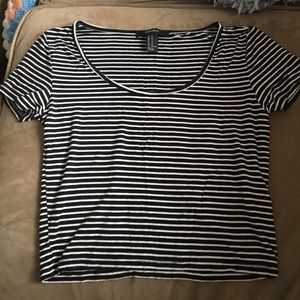 Striped crop top