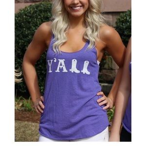 NWT Purple Judith March Y'all Judy Tank - Size L