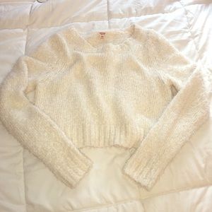 Cream Cropped Sweater