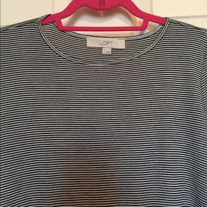 LOFT Tops - Loft Black and White Striped Long Sleeve Tee Small LOFT Tops - Loft Black and White Striped Long Sleeve Tee Small