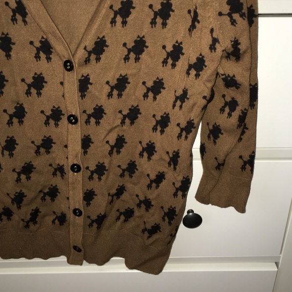 Forever 21 cardigan with poodles