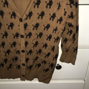 Forever 21 cardigan with poodles