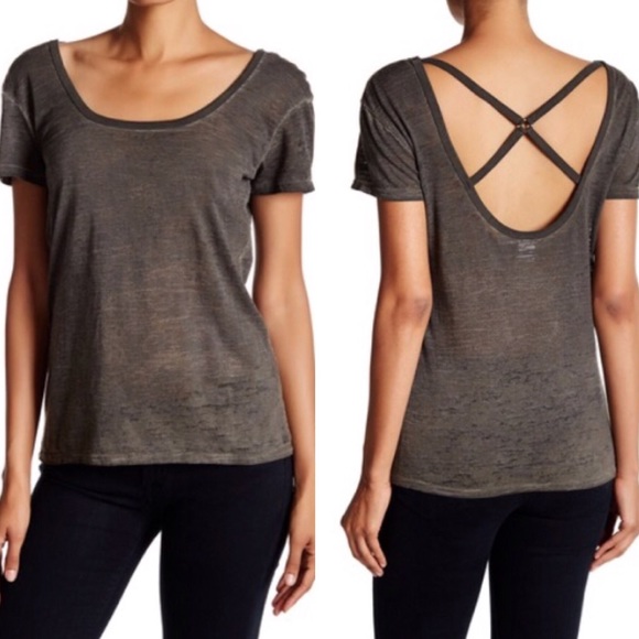 Tops - LAST 1❗️NWT Strappy Back Burnout Tee