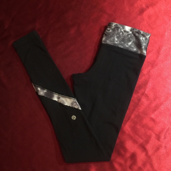 lululemon athletica Pants - Lululemon Obscured Black Dusty Mauve Pants