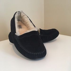 Black UGG slippers