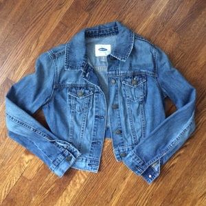 Old Navy Cropped Denim Jean Jacket