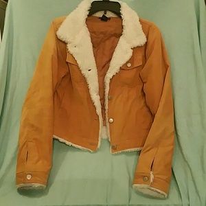 Awesome cordoroy cropped jacket!