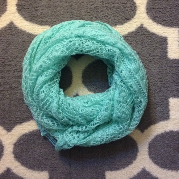Grace & Lace Mint Crochet Infinity Scarf