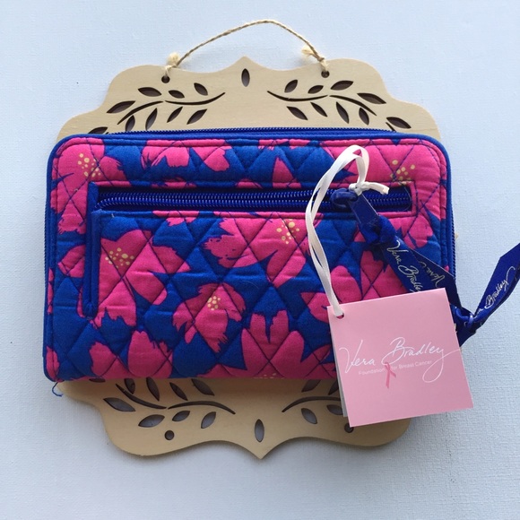 Vera Bradley turn lock wallet art poppies - Picture 2 of 4