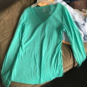 Turquoise/green long sleeve