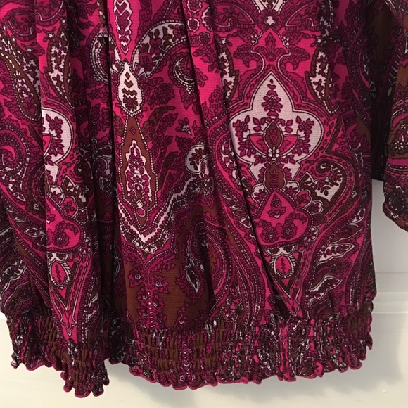 INC Beautiful Paisley Print Blouse - Picture 2 of 4