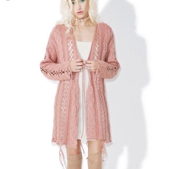 For Love and Lemons Sweaters - For love and lemons Wythe Bell Sleeve Cardigan