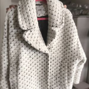 ASOS Coat Cocoon Fit In Texture